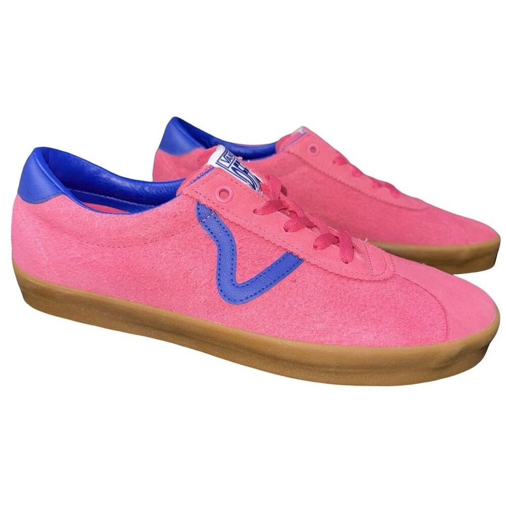 Vans Sport Low Bambino Men 11.5 Sneakers Suede Shoes Honeysuckle Pink 751505 New - Picture 3 of 9